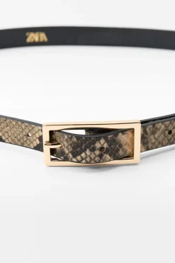 Online CINTURÓN FINO ESTAMPADO ANIMAL Mujer Accesorios / Bisuteria