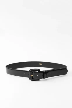 Outlet CINTURÓN PIEL HEBILLA CUADRADA Mujer Accesorios / Bisuteria