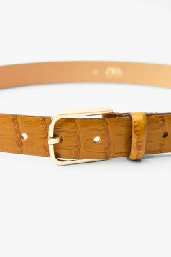 Best CINTURÓN PIEL HEBILLA CUADRADA Mujer Accesorios / Bisuteria