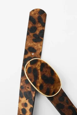 Online CINTURÓN PIEL HEBILLA ESTAMPADO ANIMAL Mujer Accesorios / Bisuteria