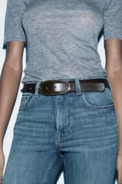 Best CINTURÓN PIEL HEBILLA OVALADA Mujer Accesorios / Bisuteria