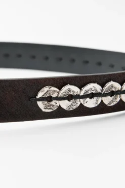 Outlet CINTURÓN PIEL MONEDAS ESTAMPADO ANIMAL Mujer Accesorios / Bisuteria