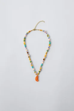 Niños ZARA 1½ - 6 Años·Accesorios|6 - 14 Años·Accesorios<COLLAR ABALORIOS COLGANTE FRUTA