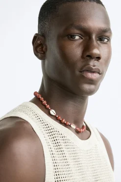 Sale COLLAR ABALORIOS CONTRASTE Hombre Accesorios