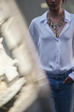 Discount COLLAR CHARMS HOJAS PERLAS Mujer Accesorios / Bisuteria