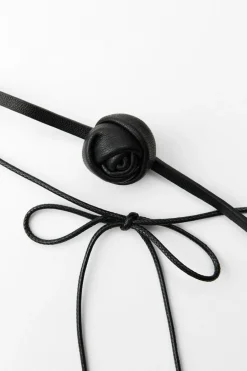 Online COLLAR CHOKER DOBLE PIEL FLOR Mujer Accesorios / Bisuteria