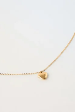 Niños ZARA 1½ - 6 Años·Accesorios|6 - 14 Años·Accesorios<COLLAR CORAZÓN RELICARIO BAÑO ORO 24KT