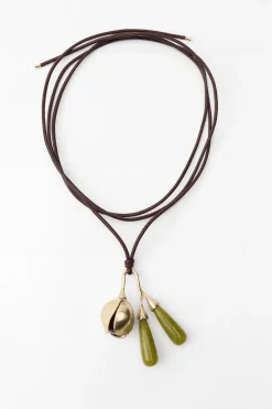 Outlet COLLAR CORDÓN FLOR PIEDRA Mujer Accesorios / Bisuteria