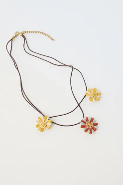 Niños ZARA 1½ - 6 Años·Accesorios|6 - 14 Años·Accesorios<COLLAR CUERDA FLORES