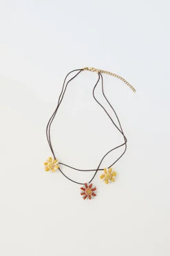 Niños ZARA 1½ - 6 Años·Accesorios|6 - 14 Años·Accesorios<COLLAR CUERDA FLORES
