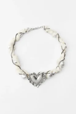 Clearance COLLAR PERLAS JOYAS CORAZÓN Mujer Accesorios / Bisuteria