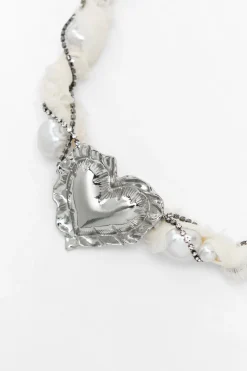 Clearance COLLAR PERLAS JOYAS CORAZÓN Mujer Accesorios / Bisuteria