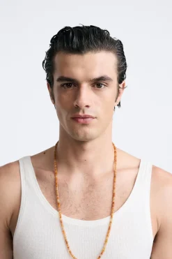 Discount COLLAR PIEDRAS CONTRASTE Hombre Accesorios