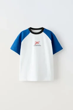 Niños ZARA 6 - 14 Años·Camisetas|6 - 14 Años·Pantalones<CONJUNTO CAMISETA RANGLAN Y BERMUDA