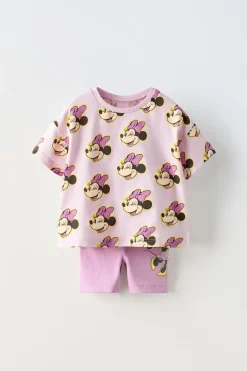 Niños ZARA 1½ - 6 Años·Camisetas|1½ - 6 Años·Leggings<CONJUNTO CAMISETA Y LEGGING CICLISTA MINNIE MOUSE © DISNEY