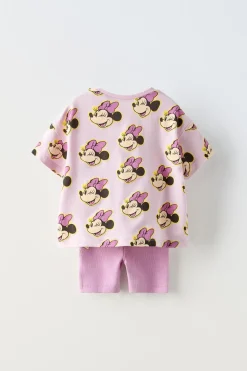 Niños ZARA 1½ - 6 Años·Camisetas|1½ - 6 Años·Leggings<CONJUNTO CAMISETA Y LEGGING CICLISTA MINNIE MOUSE © DISNEY