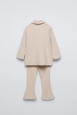 Niños ZARA 1½ - 6 Años·Camisetas|1½ - 6 Años·Pantalones<CONJUNTO CAMISETA Y LEGGING FLARE CANALÉ SOFT TOUCH