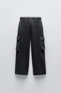 Niños ZARA 6 - 14 Años·Pantalones|6 - 14 Años·Total Look<CONJUNTO EFECTO LAVADO SUDADERA Y PANTALÓN
