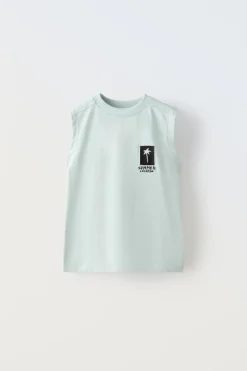 Niños ZARA 6 - 14 Años·Camisetas|6 - 14 Años·Pantalones<CONJUNTO FELPA CAMISETA Y BERMUDA BORDADO