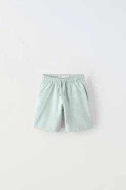 Niños ZARA 6 - 14 Años·Camisetas|6 - 14 Años·Pantalones<CONJUNTO FELPA CAMISETA Y BERMUDA BORDADO