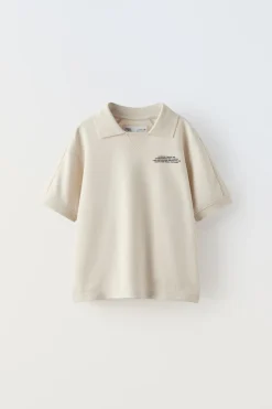 Niños ZARA 6 - 14 Años·Camisetas|6 - 14 Años·Pantalones<CONJUNTO INTERLOCK POLO Y BERMUDA