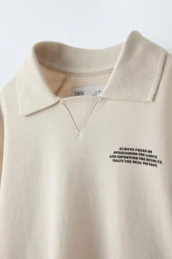 Niños ZARA 6 - 14 Años·Camisetas|6 - 14 Años·Pantalones<CONJUNTO INTERLOCK POLO Y BERMUDA