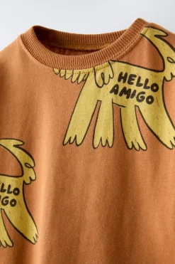 Niños ZARA 1½ - 6 Años·Camisetas|1½ - 6 Años·Faldas / Bermudas<CONJUNTO JOGGING CAMISETA Y BERMUDA PERRITOS