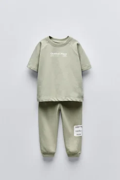 Niños ZARA 1½ - 6 Años·Camisetas|1½ - 6 Años·Sudaderas<CONJUNTO JOGGING SUDADERA Y PANTALÓN