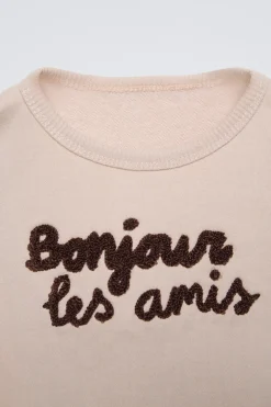 Niños ZARA 1½ - 6 Años·Sudaderas|1½ - 6 Años·Pantalones<CONJUNTO JOGGING SUDADERA Y JOGGER TEXTO RIZO