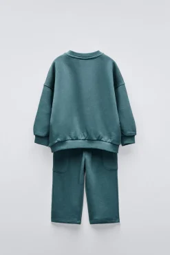 Niños ZARA 1½ - 6 Años·Sudaderas|1½ - 6 Años·Pantalones / Leggings<CONJUNTO JOGGING SUDADERA Y PANTALÓN