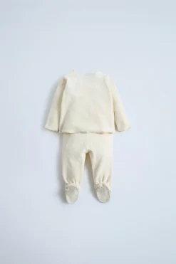 Niños ZARA 0 - 6 Meses·Camisetas|0 - 6 Meses·Leggings / Polainas<CONJUNTO RIZO CAMISETA Y POLAINA