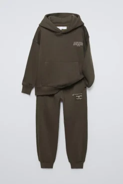 Niños ZARA 6 - 14 Años·Sudaderas|6 - 14 Años·Pantalones<CONJUNTO SUDADERA CAPUCHA Y JOGGER