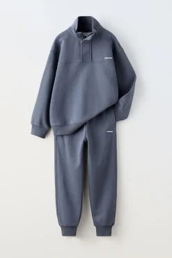 Niños ZARA 6 - 14 Años·Sudaderas|6 - 14 Años·Pantalones<CONJUNTO SUDADERA CREMALLERA Y PANTALÓN