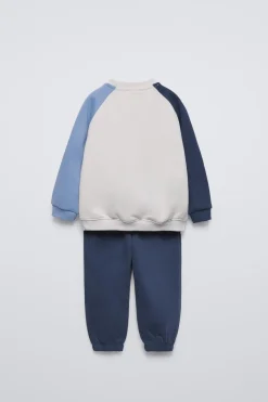Niños ZARA 1½ - 6 Años·Sudaderas|1½ - 6 Años·Pantalones<CONJUNTO SUDADERA Y JOGGER BORDADO