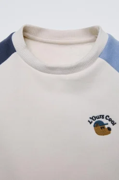 Niños ZARA 1½ - 6 Años·Sudaderas|1½ - 6 Años·Pantalones<CONJUNTO SUDADERA Y JOGGER BORDADO