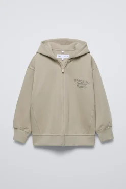 Niños ZARA 6 - 14 Años·Sudaderas|6 - 14 Años·Pantalones<CONJUNTO SUDADERA Y JOGGER TEXTO RELIEVE