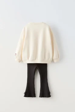 Niños ZARA 1½ - 6 Años·Sudaderas|1½ - 6 Años·Pantalones<CONJUNTO SUDADERA Y LEGGING HELLO KITTY©