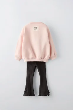 Niños ZARA 1½ - 6 Años·Sudaderas|1½ - 6 Años·Pantalones<CONJUNTO SUDADERA Y LEGGING KUROMI © SANRIO