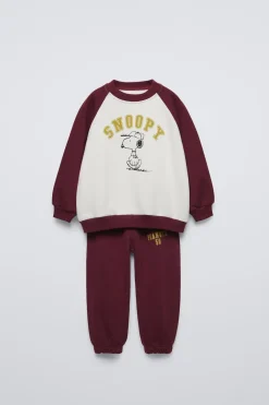 Niños ZARA 1½ - 6 Años·Sudaderas|1½ - 6 Años·Pantalones<CONJUNTO SUDADERA Y PANTALÓN SNOOPY PEANUTS™