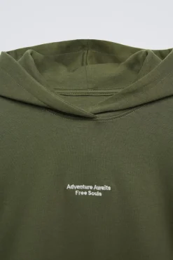 Niños ZARA 6 - 14 Años·Sudaderas|6 - 14 Años·Pantalones<CONJUNTO SUDADERA Y PANTALÓN JOGGER TEXTO BORDADO