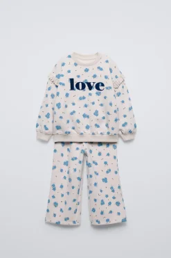 Niños ZARA 1½ - 6 Años·Sudaderas|1½ - 6 Años·Pantalones<CONUNTO SUDADERA Y PANTALÓN ESTAMPADO