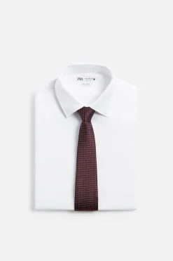 Best CORBATA 100% SEDA JACQUARD GEOMÉTRICO Hombre Accesorios