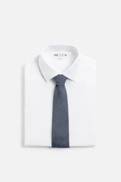 Hot CORBATA ESTRUCTURA ALGODÓN - SEDA Hombre Accesorios