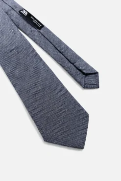 Hot CORBATA ESTRUCTURA ALGODÓN - SEDA Hombre Accesorios