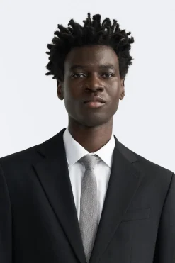 New CORBATA ESTRUCTURA ALGODÓN - LINO Hombre Accesorios