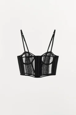 Clearance CORSÉ ENCAJE TIRANTES Mujer Tops / Bodies|Lenceria