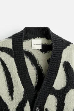 Best CÁRDGAN INTARSIA FLORAL X NANUSHKA Hombre Jerséis / Chaquetas