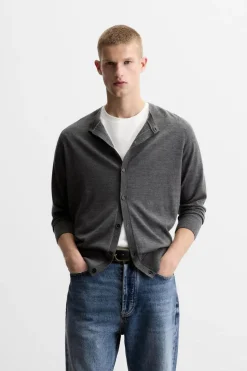 Outlet CÁRDIGAN 100% LANA LIMITED EDITION Hombre Jerséis / Chaquetas