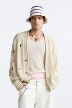 New CÁRDIGAN AGUJEROS LIMITED EDITION Hombre Jerséis / Chaquetas