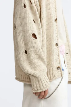 New CÁRDIGAN AGUJEROS LIMITED EDITION Hombre Jerséis / Chaquetas